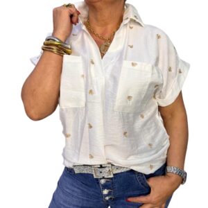 BLUSA CORAZONES BLANCA
