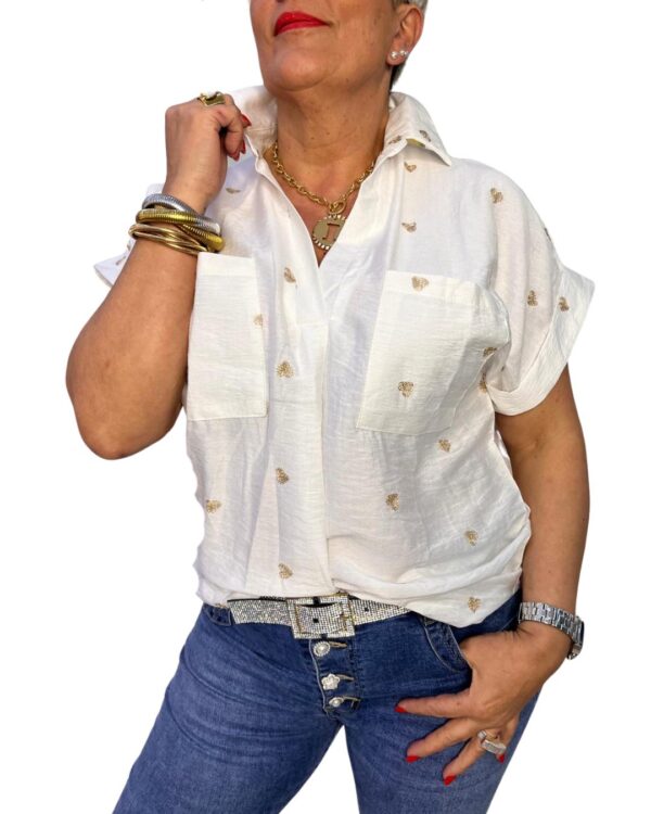 BLUSA CORAZONES BLANCA