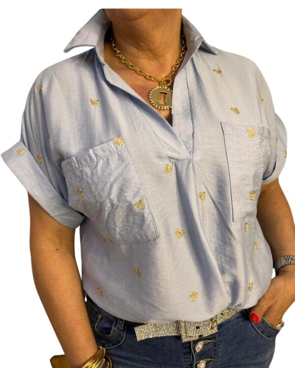 BLUSA CORAZONES AZUL
