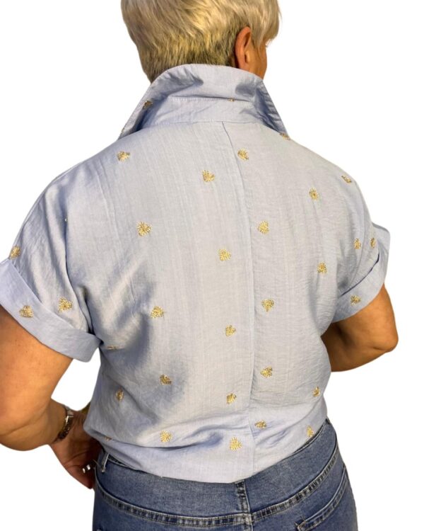 BLUSA CORAZONES AZUL - Imagen 2