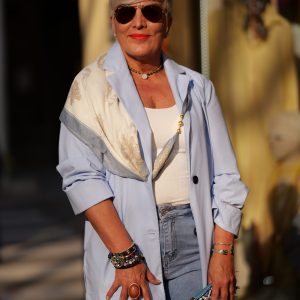 blazer en color azul