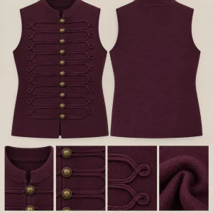 chaleco militar granate
